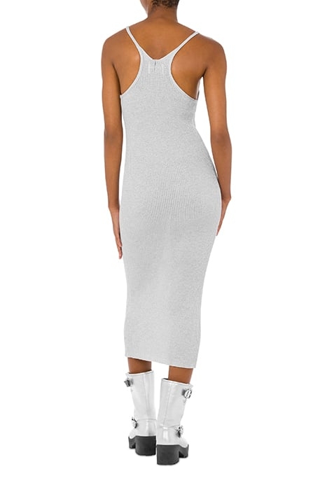 LUREX COTTON KNIT DRESS SILVER 2