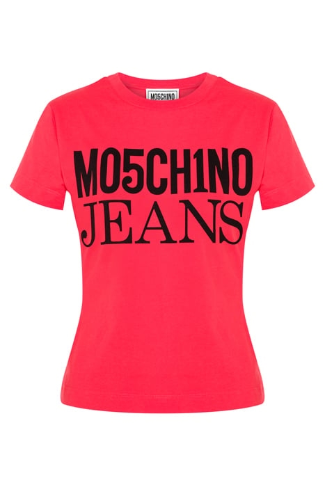 LOGO PRINT JERSEY T-SHIRT RED 3