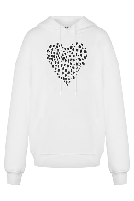 LEOPARD HEART HOODIE WHITE 3