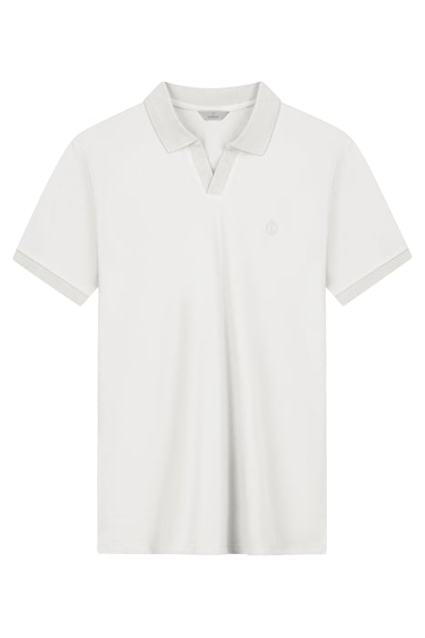 DS_BOWIE V- NECK POLO WHITE WHITE 3