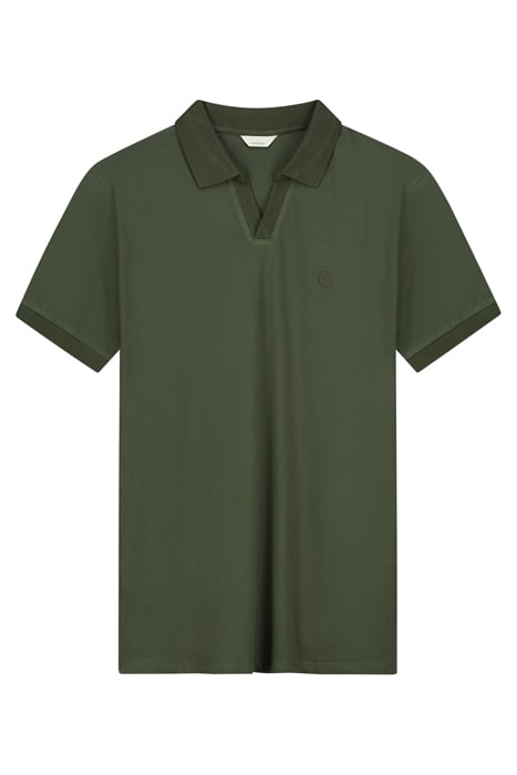 DS_BOWIE V- NECK POLO DARK ARMY DARK ARMY 3