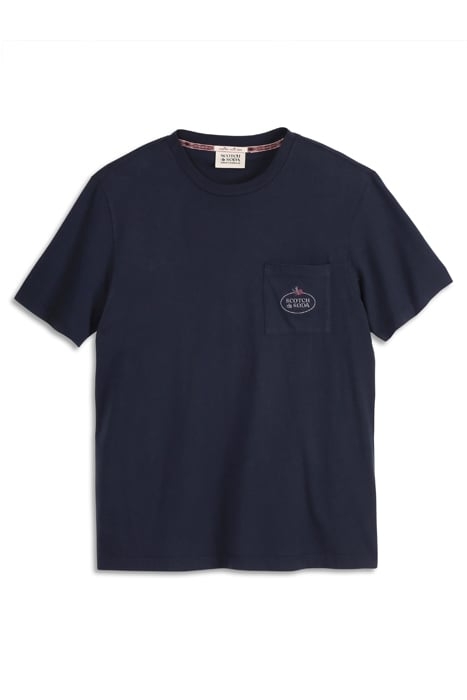 GARMENT DYED SS POCKET TEE DARK BLUE 1