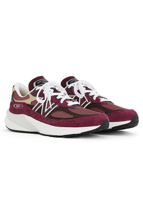 U990BT6 SNEAKERS IN BURGUNDY 2