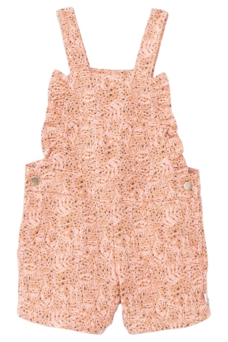 BABY GIRLS’ ECRU T-SHIRT AND PRINTED DUNGAREES OUTFIT 5