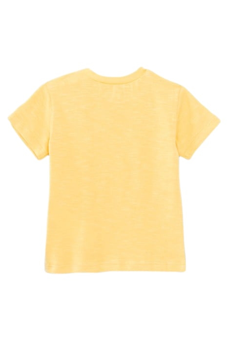 BABY BOYS’ YELLOW T-SHIRT WITH GUITAR PALM TREES IMAGES 2