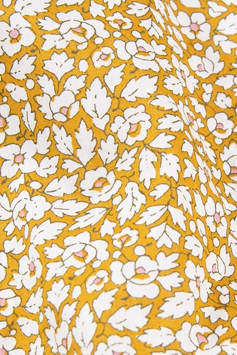 BOYS' YELLOW SHIRT WITH FLORAL LIBERTY® FABRIC 7