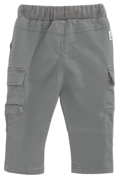 BABY BOYS’ KHAKI MIXED FABRIC CARGO TROUSERS 2