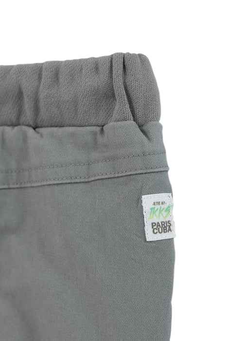 BABY BOYS’ KHAKI MIXED FABRIC CARGO TROUSERS 4