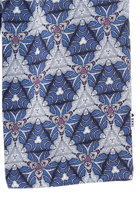 GIRLS' WHITE TROUSERS WITH GRAPHIC WAX PRINT 5