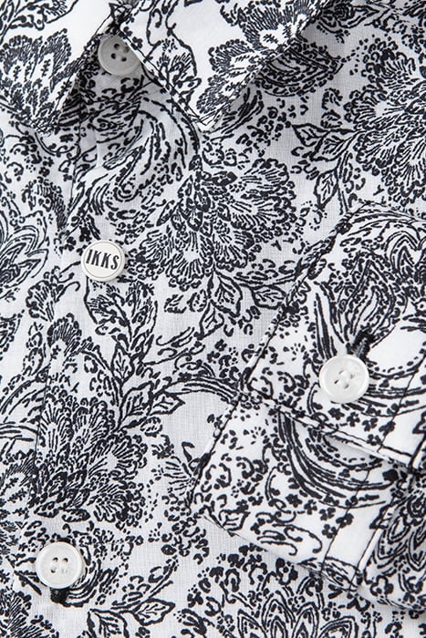 BOYS’ OFF-WHITE ETHNIC PRINT SHIRT 6