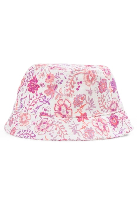 GIRLS’ LILAC SUN HAT WITH FLOWER PRINT AND EMBROIDERY 3