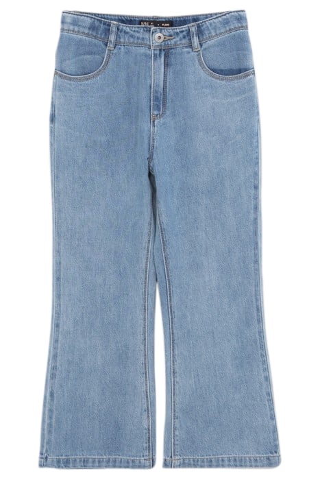 GIRLS’ BLUE FLARED CROPPED JEANS 1