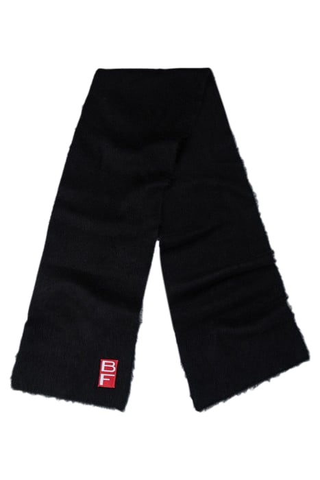 SOLID SCARF BLACK ALPACA BLACK 1