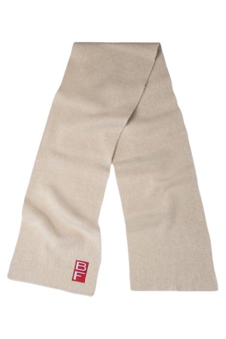 SOLID SCARF CREAM ALPACA CREAM 1