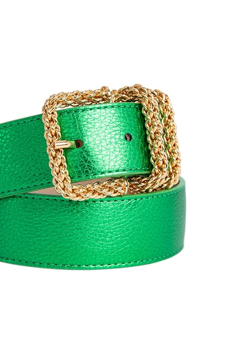 KATINA GREEN METALLIC GRAIN LEATHER GREEN METALLIC 2