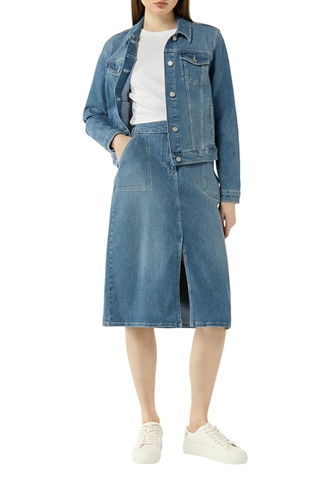 COMMA JACKETS INDOOR BLUE-DENIM 1