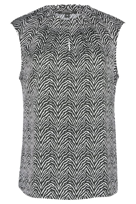COMMA BLOUSES SLEEVELESS GREY/BLACK 3