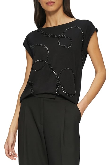 S.OLIVER T-SHIRTS GREY/BLACK 1