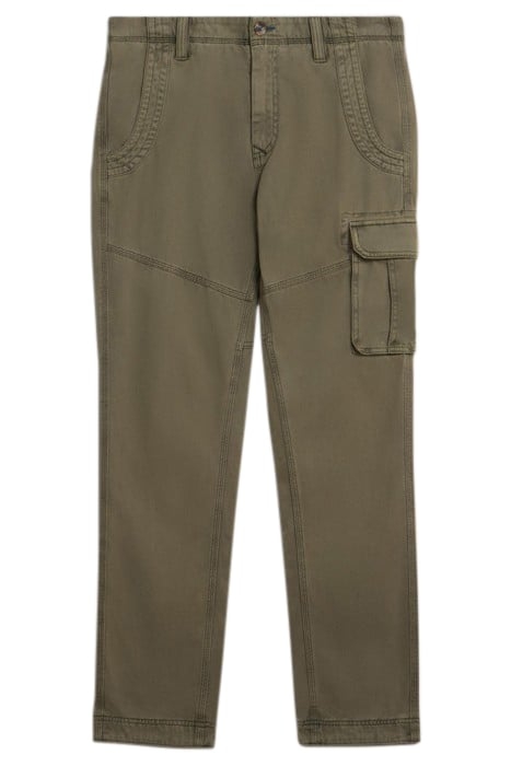 KEGWORTH ORGANIC CARGO TROUSER KHAKI GREEN 3