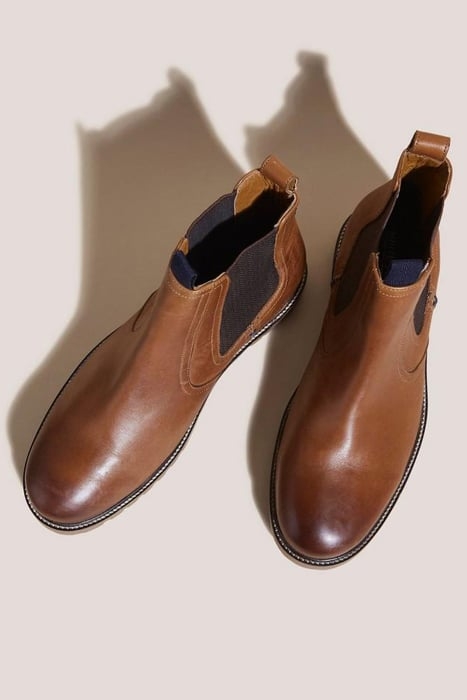 ARTHUR LEATHER CHELSEA BOOT DARK TAN 3