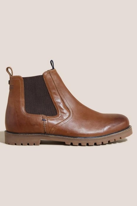 ARTHUR LEATHER CHELSEA BOOT DARK TAN 1