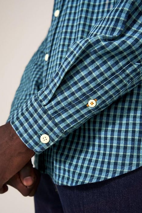 WESTLAKE GINGHAM SHIRT MINT GREEN 4