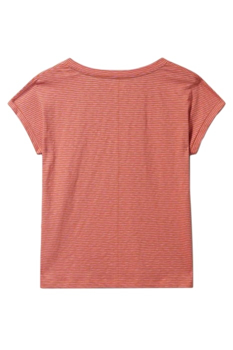 NELLY STRIPE TEE ORANGE MULTI 3