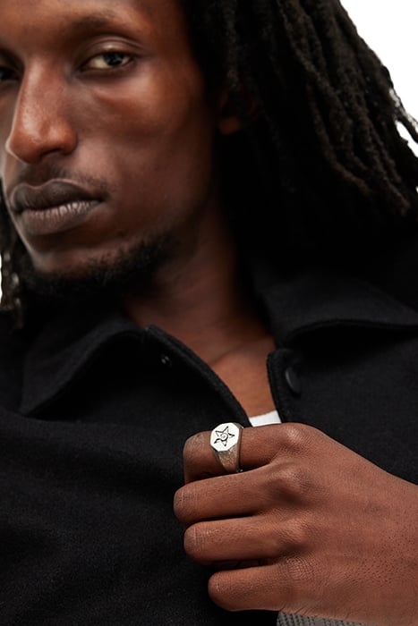 WISH SIGNET RING WARM SILVER 2