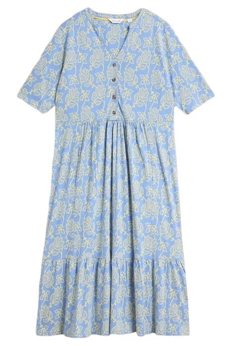 NAYA JERSEY MIDI DRESS BLUE MULTI 1