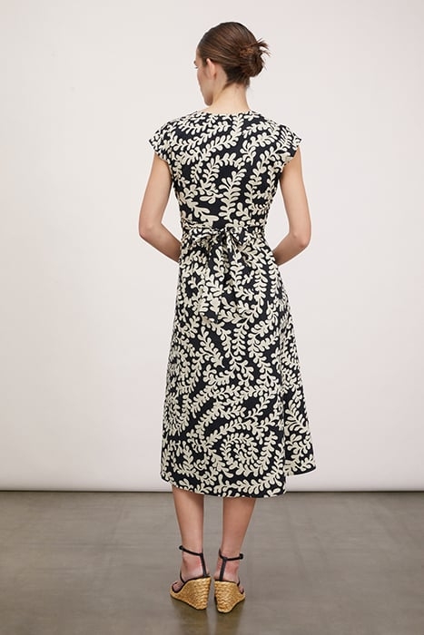 POPLIN MIDI DRESS BLACK 2