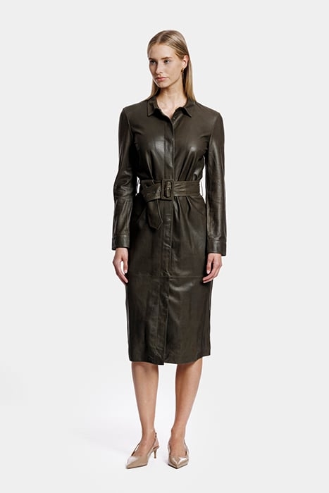 TONI DRESSES MOSS GREEN 1