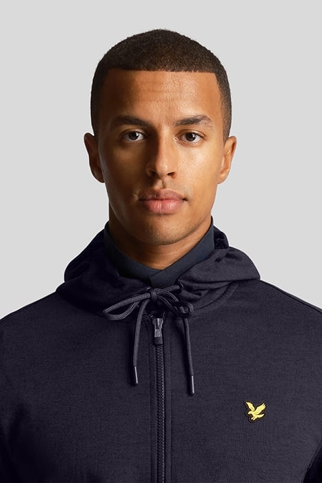 FULL ZIP FLY FLEECE HOODIE DARK NAVY 5