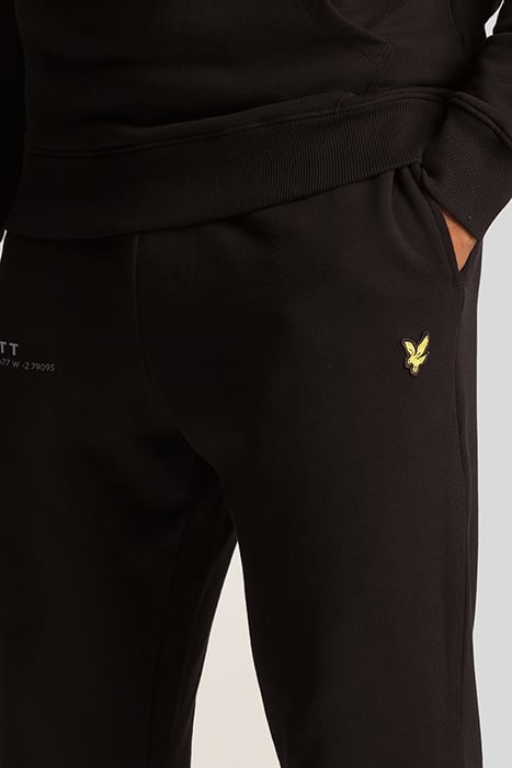 CO-ORDINATE PRINT SLIM SWEATPANT JET BLACK 5