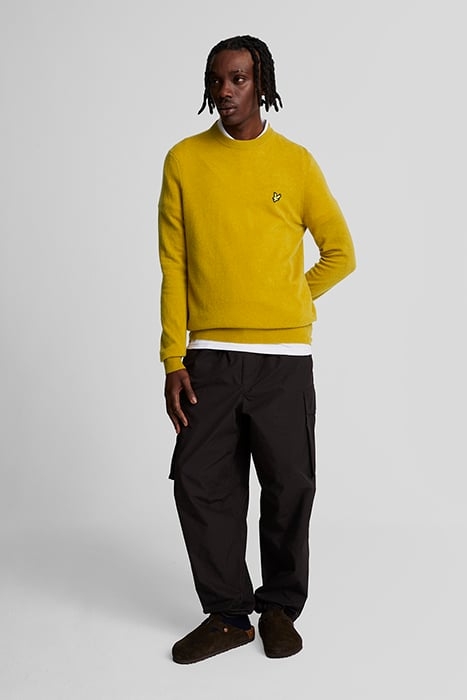 LAMBSWOOL BLEND CREW NECK JUMPER ELLANESS GOLD MARL 3