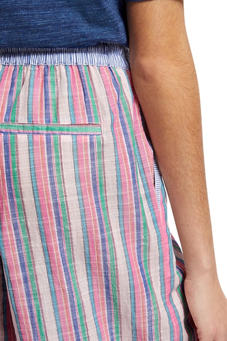 MULTICOLOUR LUREX STRIPE PULL-ON BEACH PANT BEACH STRIPE 6