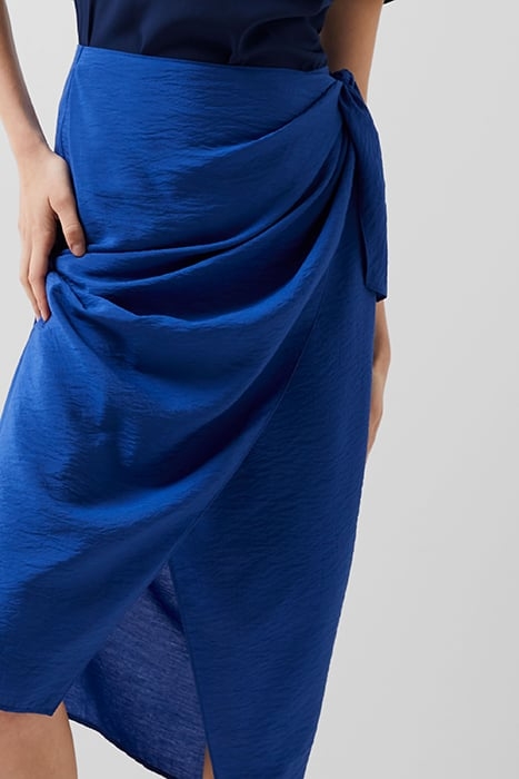 FARON DRAPE SKIRT COBALT BLUE 3