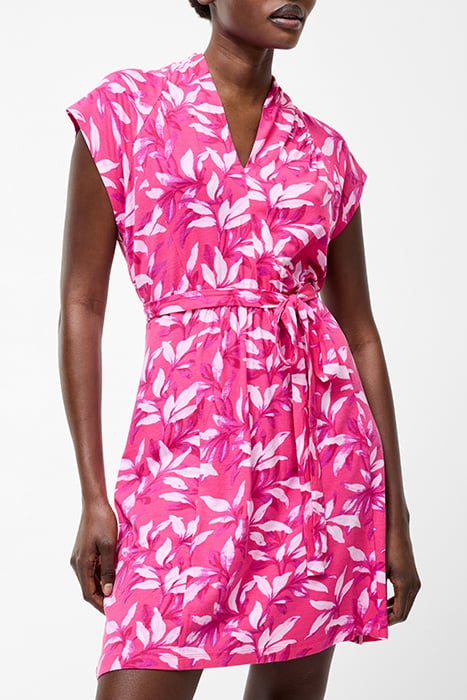 AVALINA V NECK MINI DRESS RASPBERRY SORBET 1