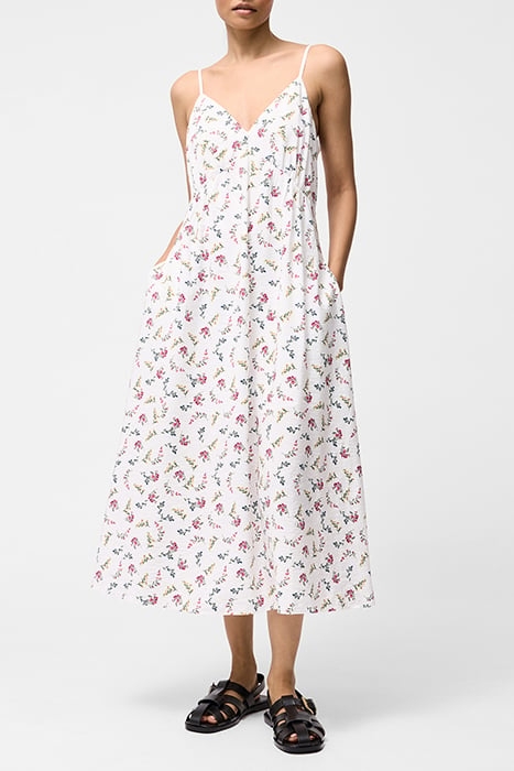 FLORIANNA STRAPPY DRESS SUMMER WHITE MULTI 1