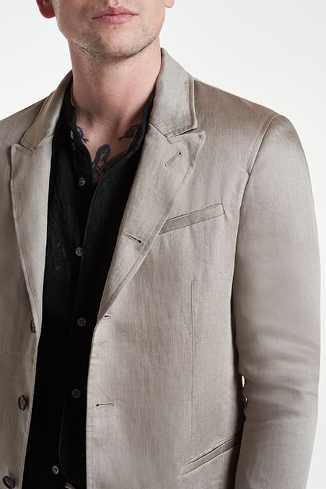 SLIM FIT DROPPED NECK JACKET DRIED SAGE 3