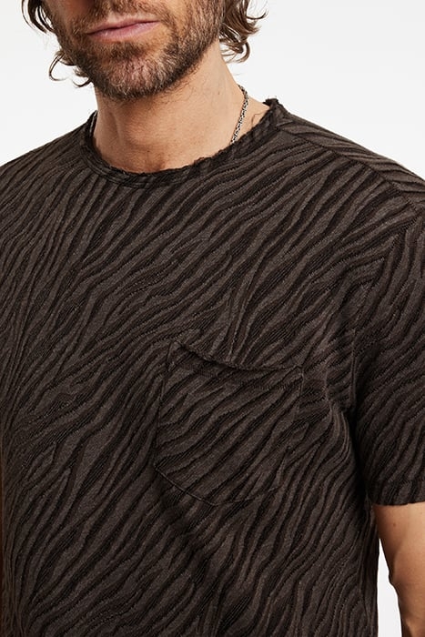 KUHL SS CREW IN DIAGONAL DARK BROWN 3