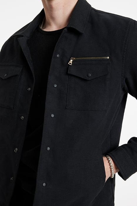 CALLUM JACKET - CAMP COLL BLACK 3