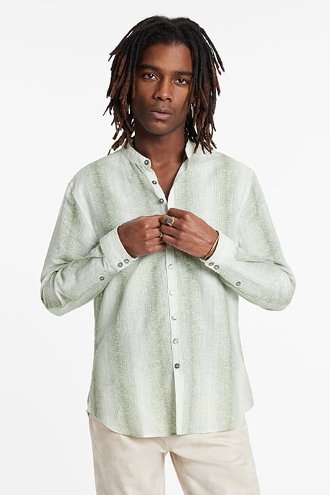 MULTI BUTTON BAND COLLAR PISTACHIO 1