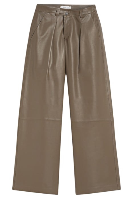 HELSTON LEATHER PANTS OLD PINE 4