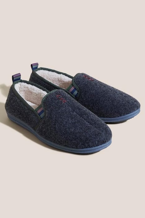 FELT LOUNGE SLIPPER DARK GREY 2