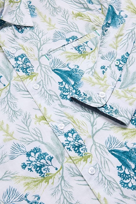 CRAB PRINTED SHIRT WHITE PRINT 7