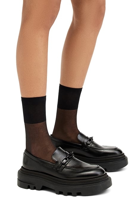 ALEXIA CHAIN LOAFER BLACK SHINE 2