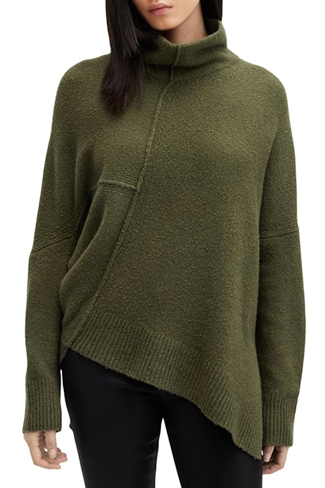 LOCK ROLL NECK MOSS GREEN 1