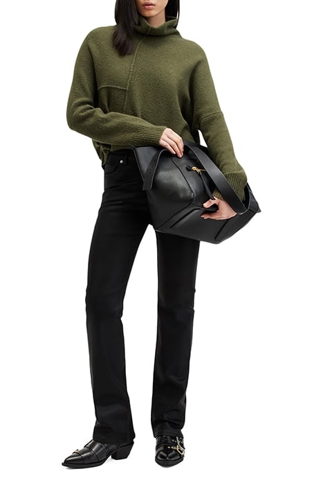 LOCK ROLL NECK MOSS GREEN 5