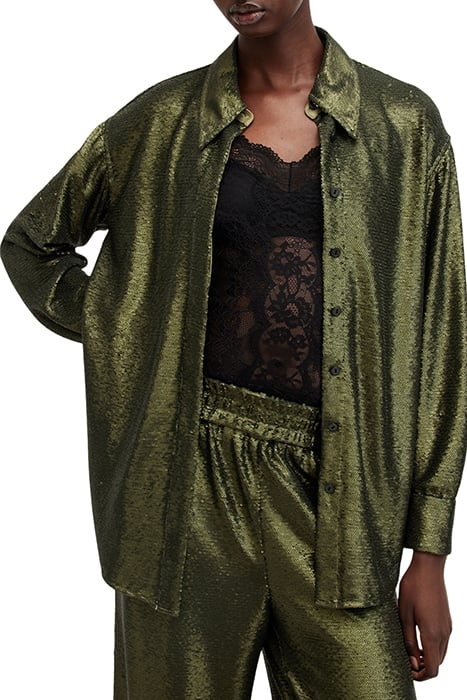 CHARLI SEQ SHIRT OLIVE GREEN 6