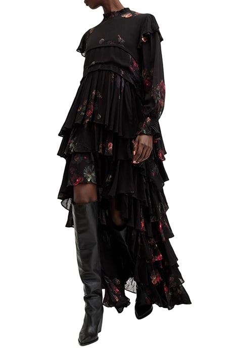 CAVARLY LS MAXI DRES MORTEM BLACK 4